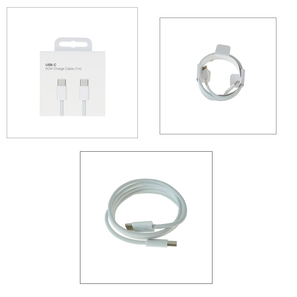 Cablu de date USB Type-C la USB Type-C, 60W, lungime 1m, pentru Apple, blister, alb [6]