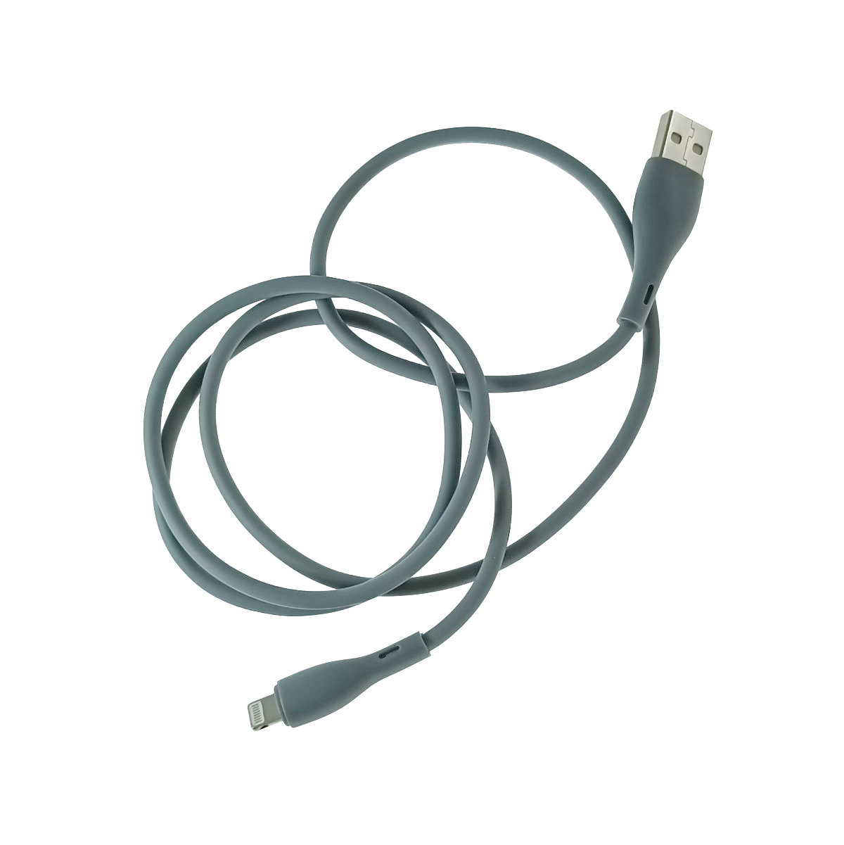 Cablu USB cu conector compatibil tip lightning, Jellico A14, 3.1A, lungime 100 cm, in blister, gri [3]