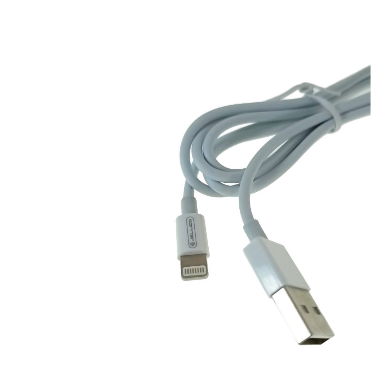 Cablu USB cu conector compatibil tip lightning, Jellico B1, 3.1A, lungime 100 cm, in blister, alb [3]
