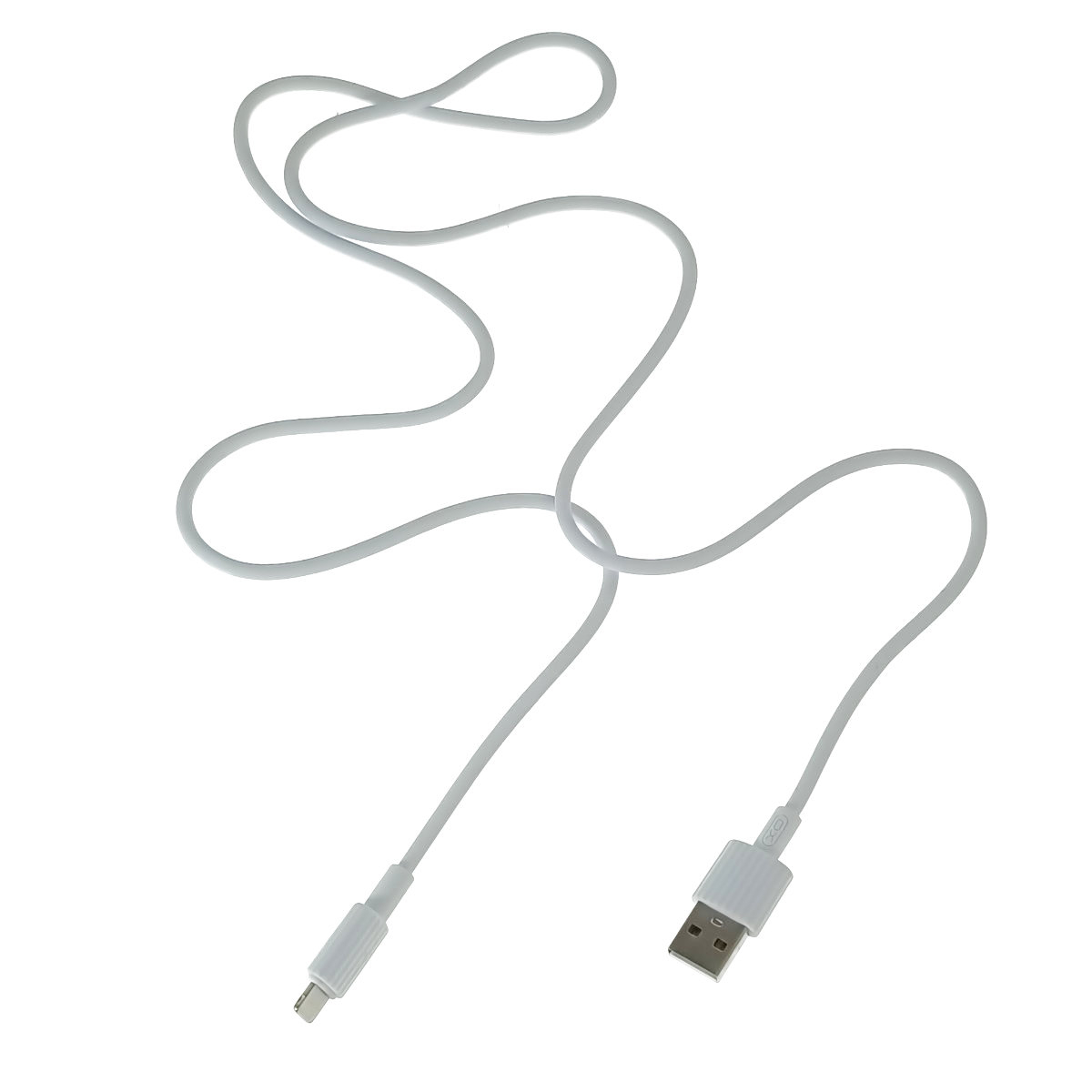 Cablu USB cu conector compatibil tip lightning, XO NB156, 2.4A, lungime 100 cm, in blister, alb [2]