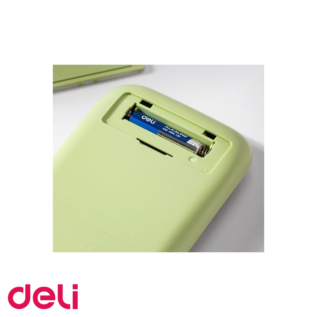 Calculator de birou Deli, 10 cifre, taste multicolore, display LCD inclinat, verde [5]