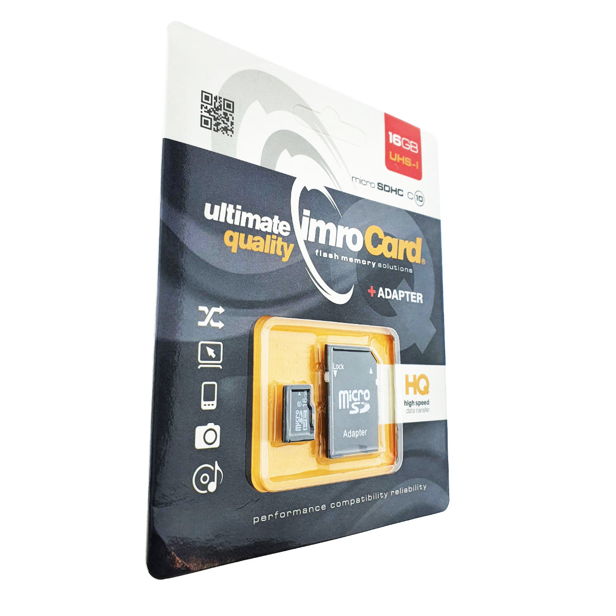 Card Memorie IMRO microSDHC UHS-I,16GB Clasa 10 cu Adaptor, in blister [5]