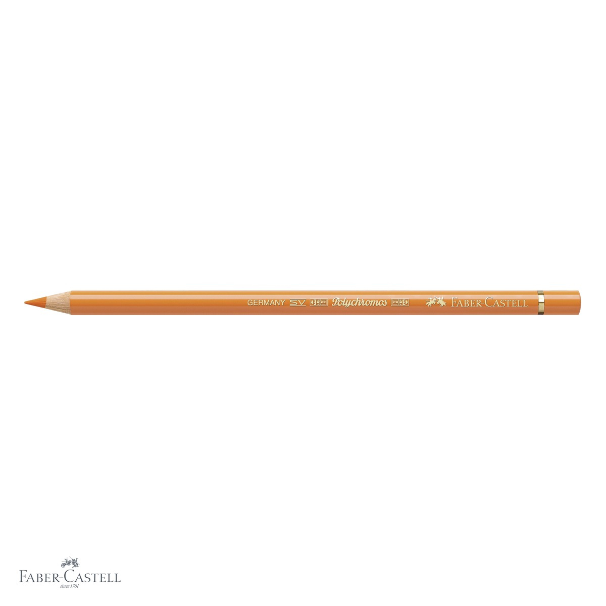 Creion colorat Faber-Castell Polychromos, oranj cadmium, mina moale pe baza de ceara, pentru artisti [4]