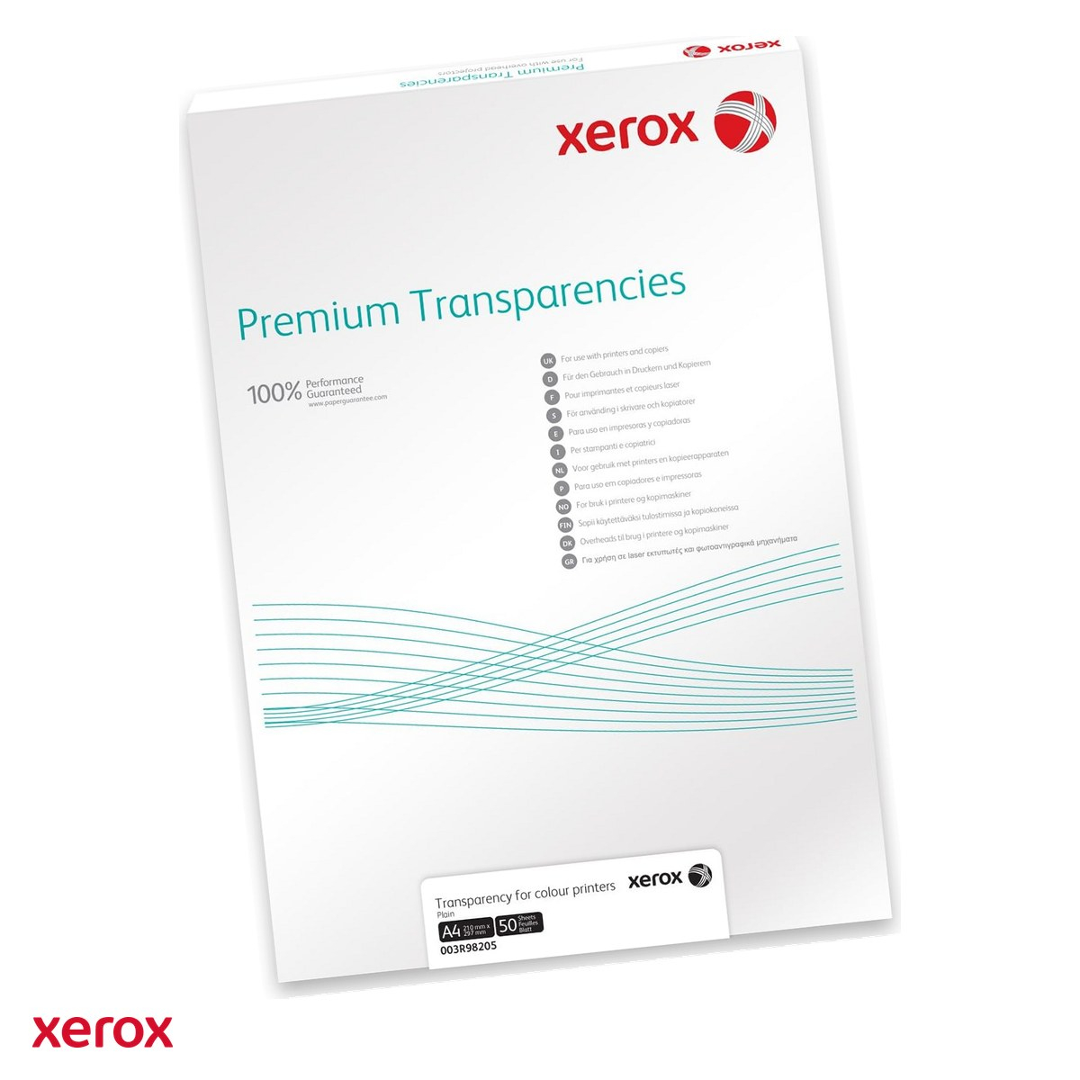 Folie transparenta pentru imprimanta laser Xerox A4 tip CC, pentru imprimare color, 50 coli [1]