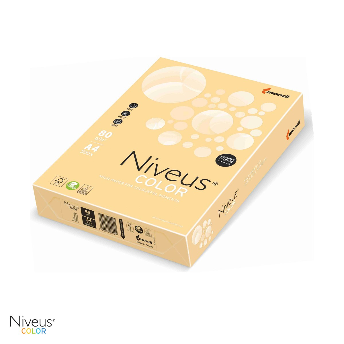 Hartie copiator color Niveus CH32 A4, crem chamois pal, 80 g/mp, 500 coli [1]