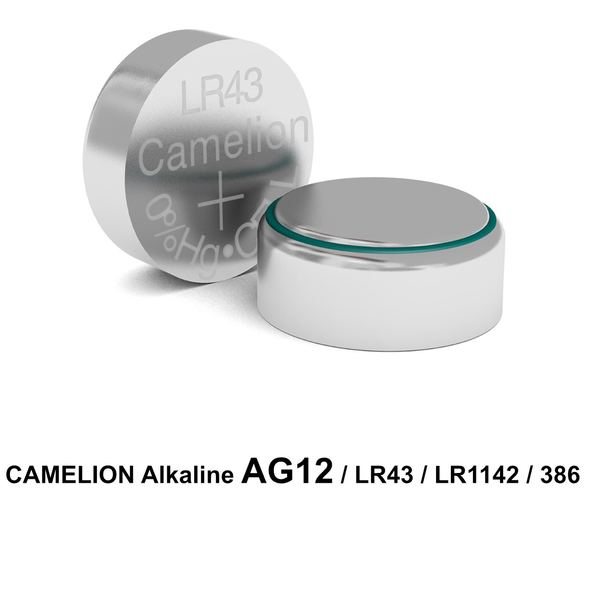 Set 10 Baterii Alcaline AG12 / LR43 1.5V 108mAh, Dimensiuni 11.6x4.2 mm, Pentru Jucarii Electronice, Aparate Medicale, Calculatoare, Blister, Camelion [2]