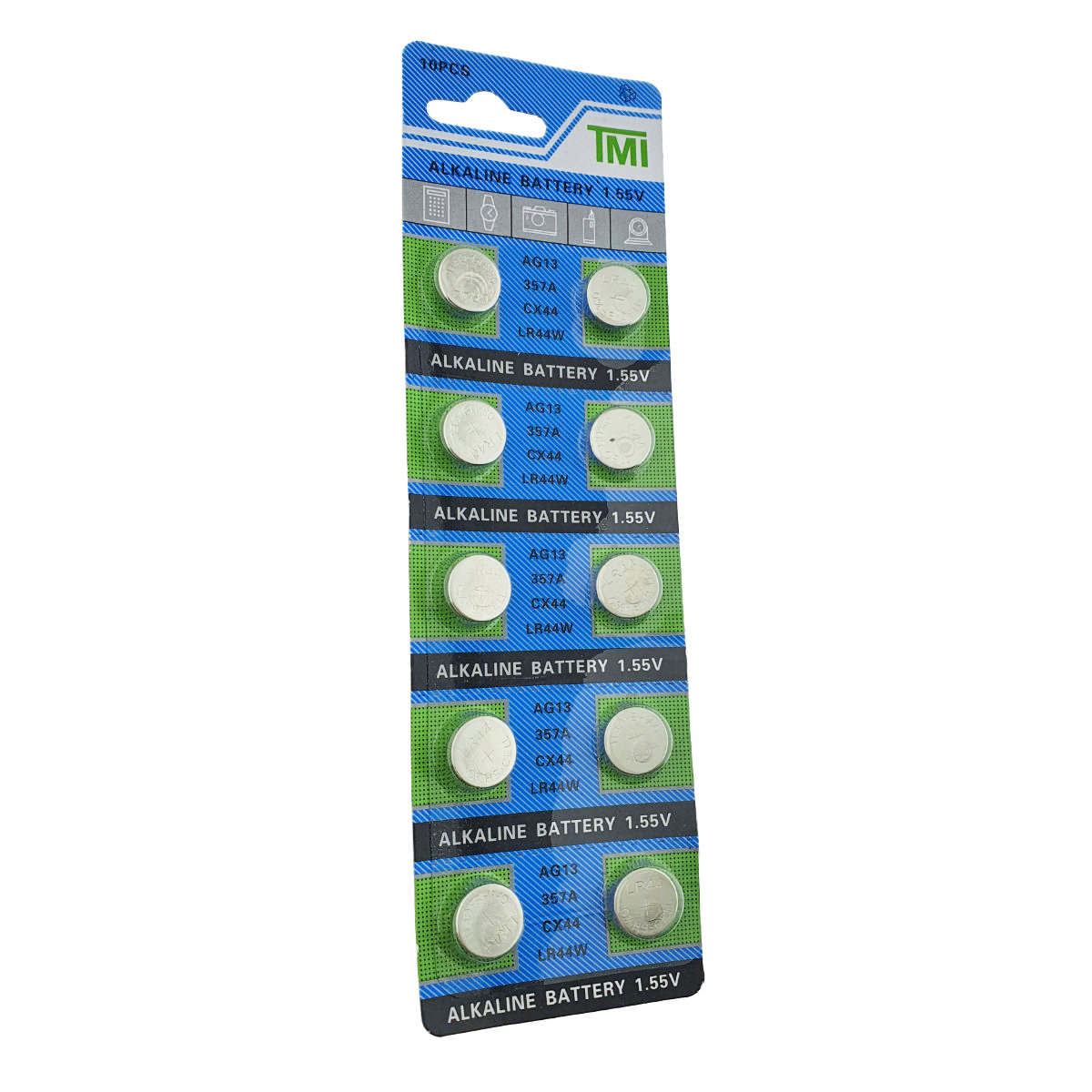 Set 10 Baterii Alcaline AG13 / LR44, TMI, in Blister [1]