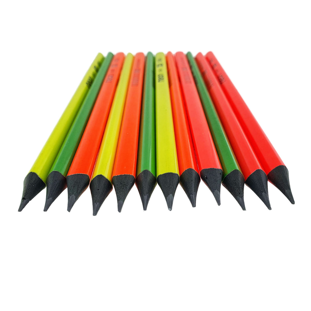 Set 12 creioane HB grafit, NEON U54700 DELI, wood free, corp triunghiular multicolor [5]