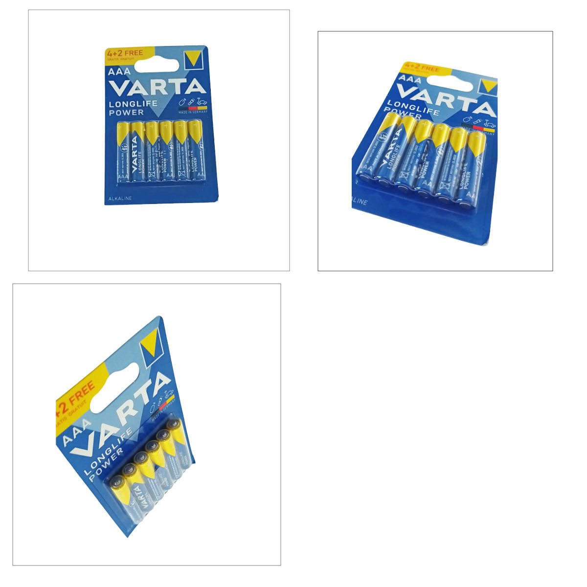 Set 4+2 baterii alcaline VARTA tip AAA, Longlife Power, in blister [3]