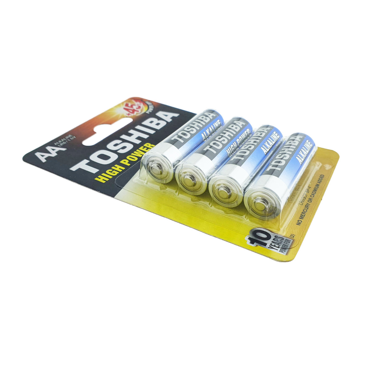 Set 4 baterii LR06 alcaline, Toshiba High Power AA, 1.5V, in blister [2]