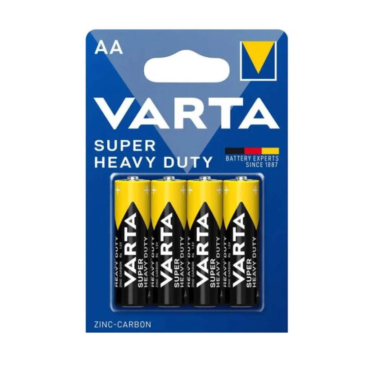 Set 4 baterii zinc-carbon LR06, Varta Super Heavy Duty 55626, AA, 1.5V, in blister [1]
