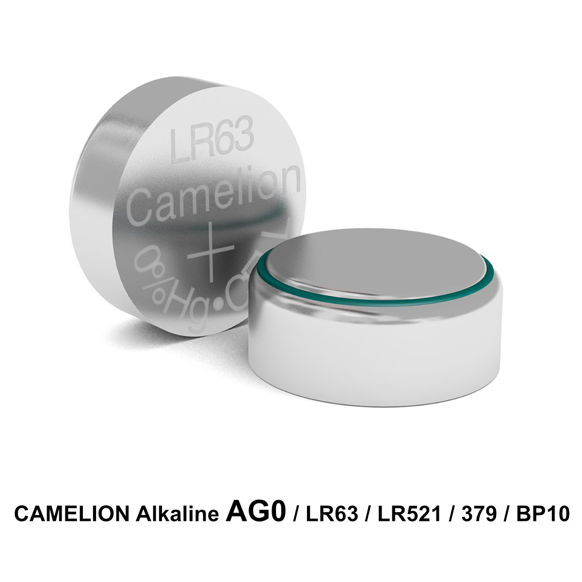 Set de 10 Baterii Alcaline AG0 / LR521 / LR63 1.5V, Dimensiuni 5.8x2.25 mm, Pentru Ceasuri de Mana, Telecomenzi Mici, Termometre, in Blister, Camelion [2]