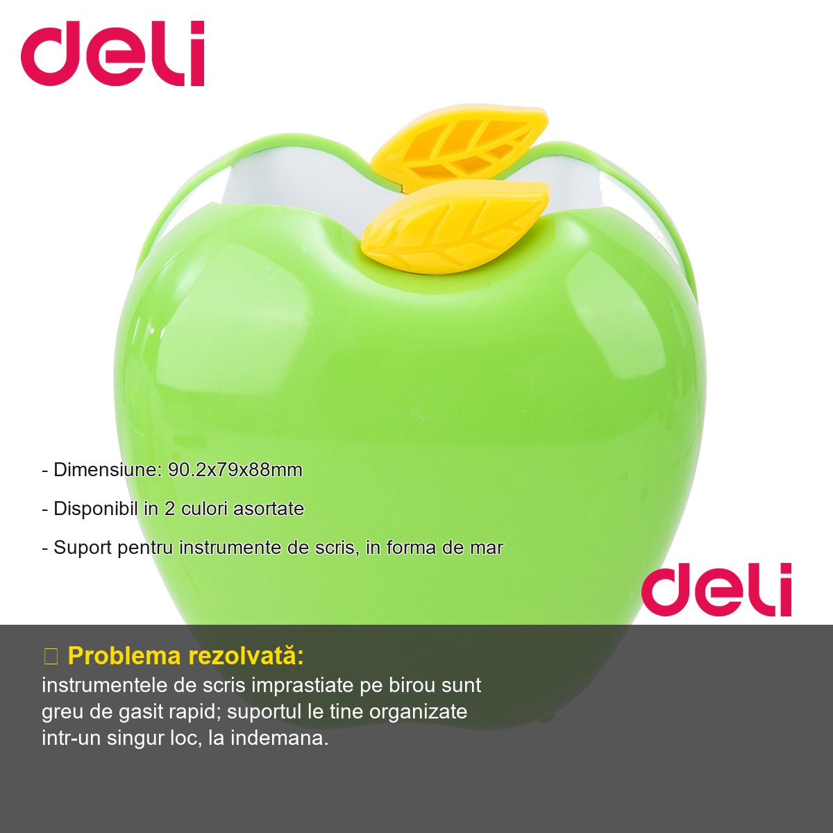 Suport instrumente de scris Deli, forma mar, organizator birou decorativ [2]