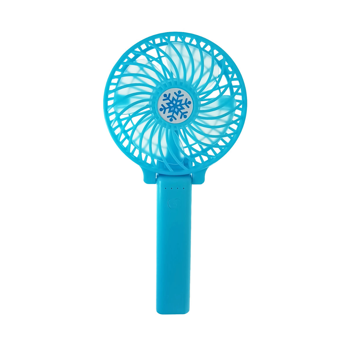 Ventilator portabil cu maner de 11 cm, acumulator 18650, putere 3W, cablu de alimentare microUSB, albastru [1]