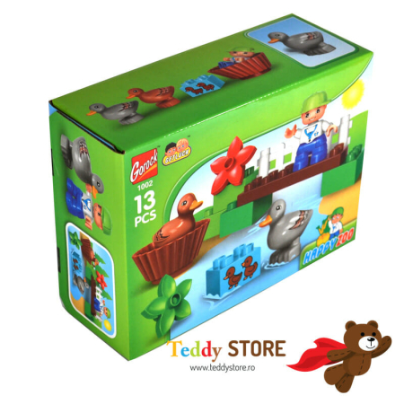 Jocuri - Joc constructie 13 piese ,, Micile ratuste"