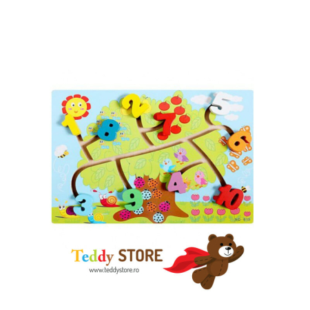 Puzzle-uri - Labirint cu cifre 3D
