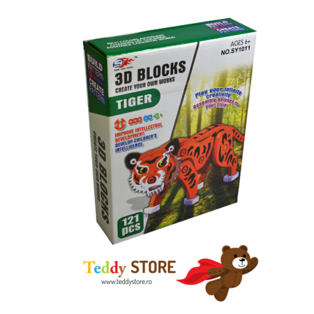 Jocuri - Lego 3D Tigru set construcție copii creativ