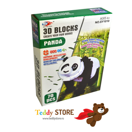 Jocuri - Lego blocuri spumă Panda jucărie copii educativă