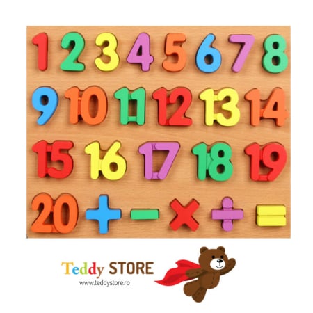 Puzzle-uri - Puzzle 3D cifre și semne matematice joc educativ copii