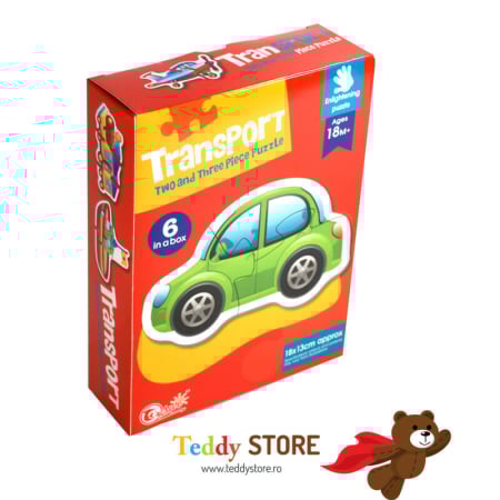 Puzzle-uri - Puzzle cu vehicule de transport ,,6 Vehicule"