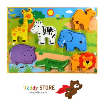 Puzzle-uri - Puzzle din lemn " Lion King"