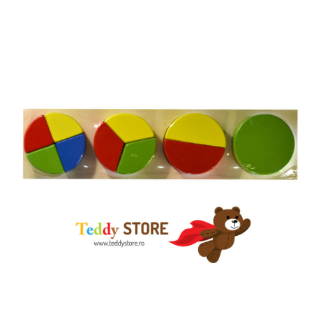 Puzzle-uri - Puzzle din lemn Montessori "Cercuri"