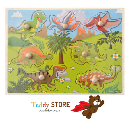 Puzzle-uri - Puzzle incastru din lemn,, Jurassic Park"