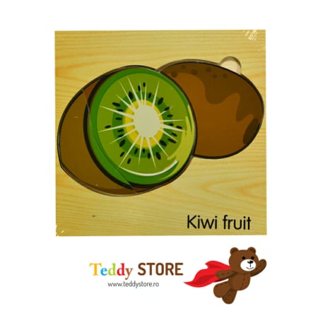 Puzzle-uri - Puzzle Kiwi din lemn jucărie educativă copii
