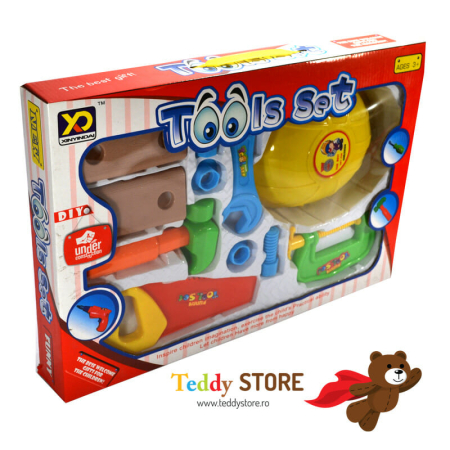 Jocuri - Set cu scule si casca de protectie