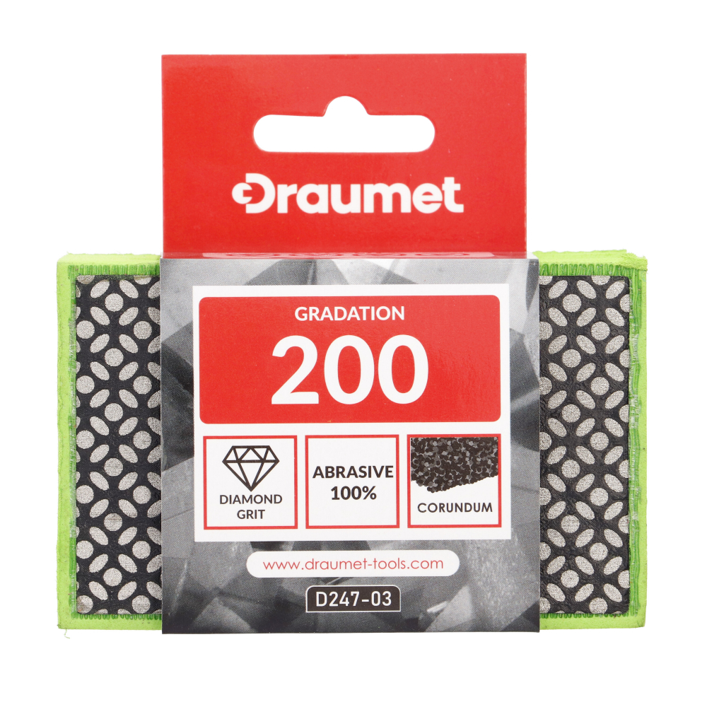 Burete pentru slefuire placi ceramice si piatra naturala gr. 200 Draumet [5]