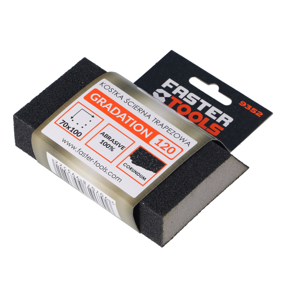 Burete smirghel Gr. 150 trapezoidal 70x100mm Faster Tools [3]