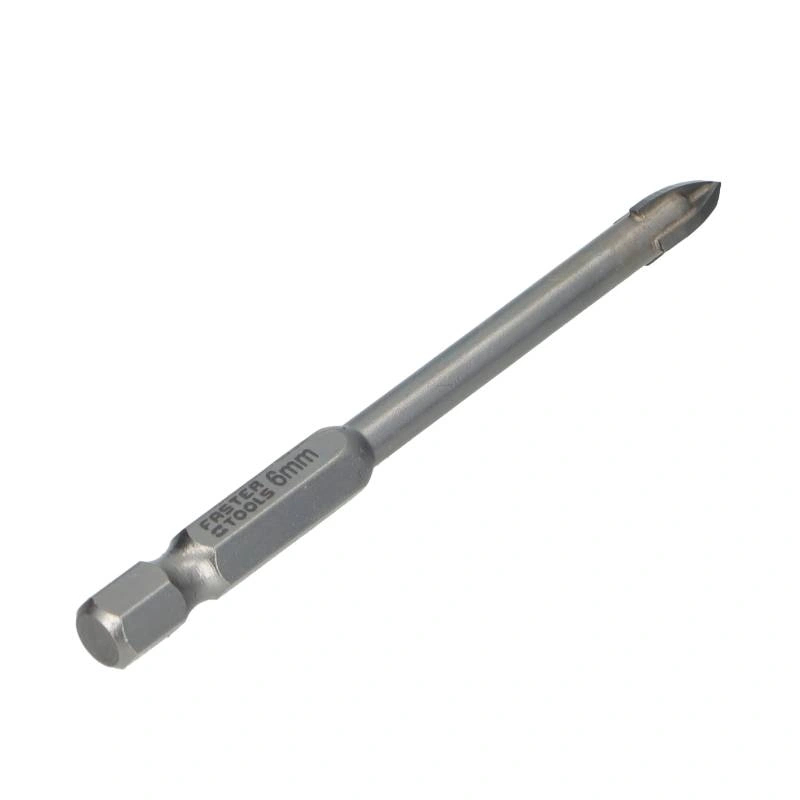 Burghiu in cruce pentru ceramica si sticla 6mm Faster Tools [4]