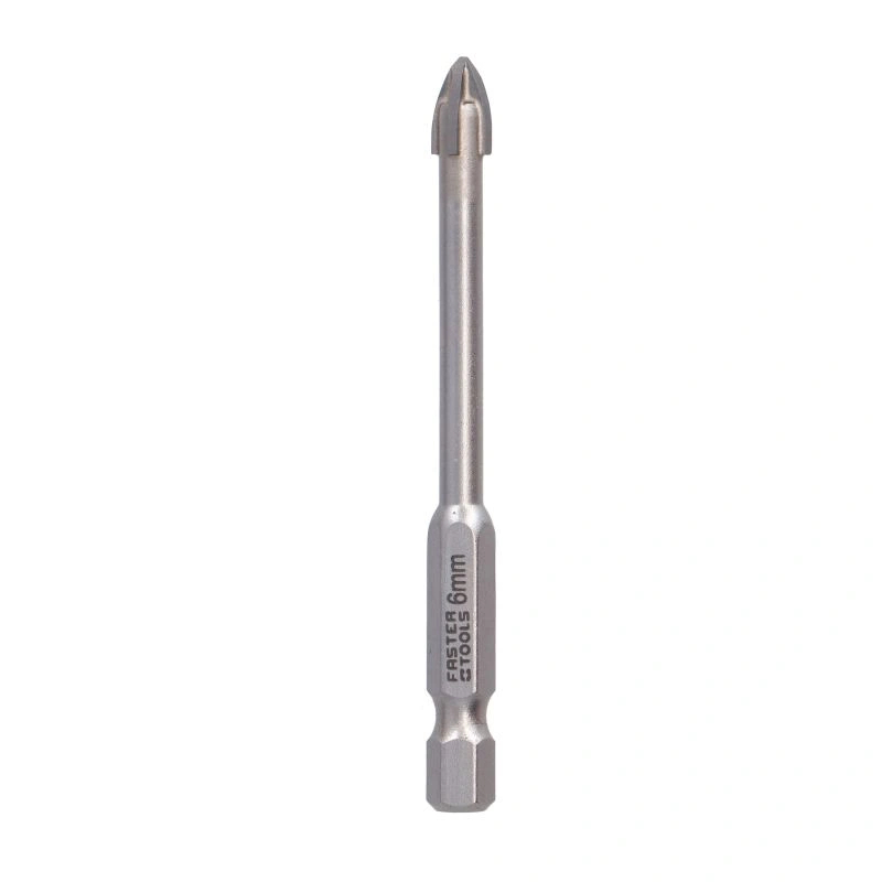 Burghiu in cruce pentru ceramica si sticla 6mm Faster Tools [3]