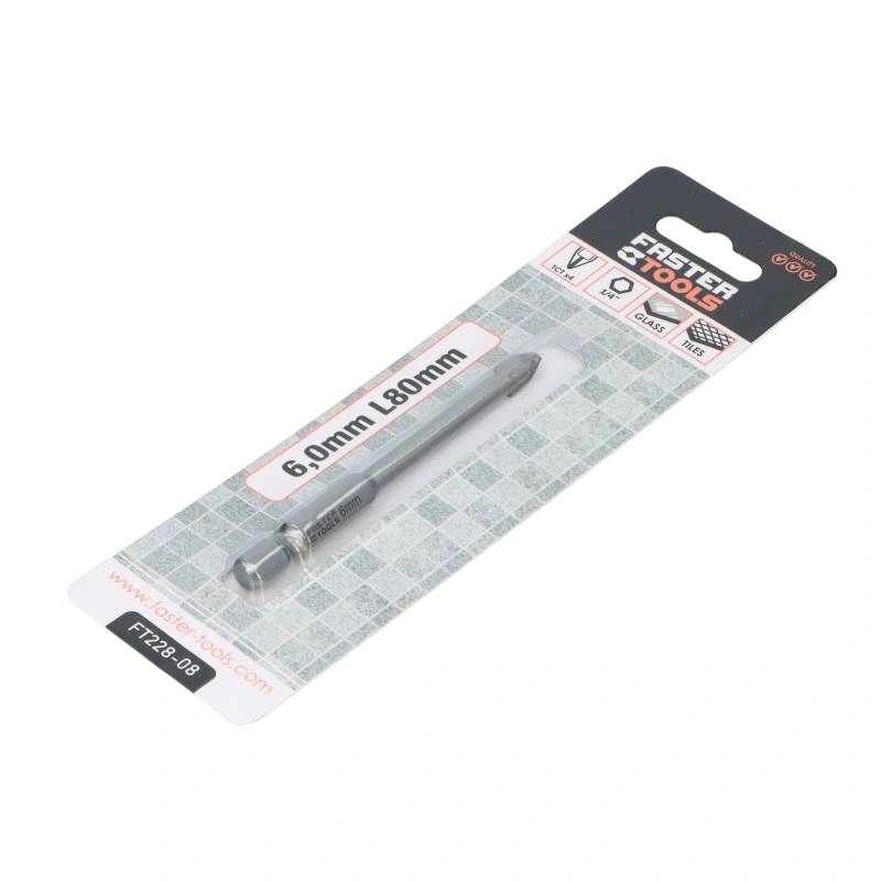 Burghiu in cruce pentru ceramica si sticla 6mm Faster Tools [2]