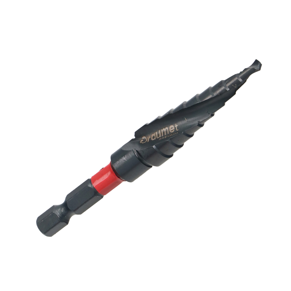 Burghiu in trepte pentru metal HSS-M2 Titanizat 4-12mm Draumet [2]