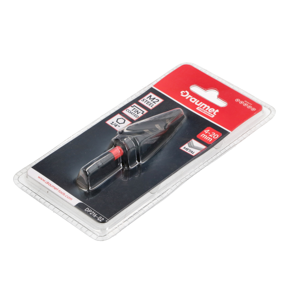 Burghiu in trepte pentru metal HSS-M2 Titanizat 4-20mm Draumet [4]