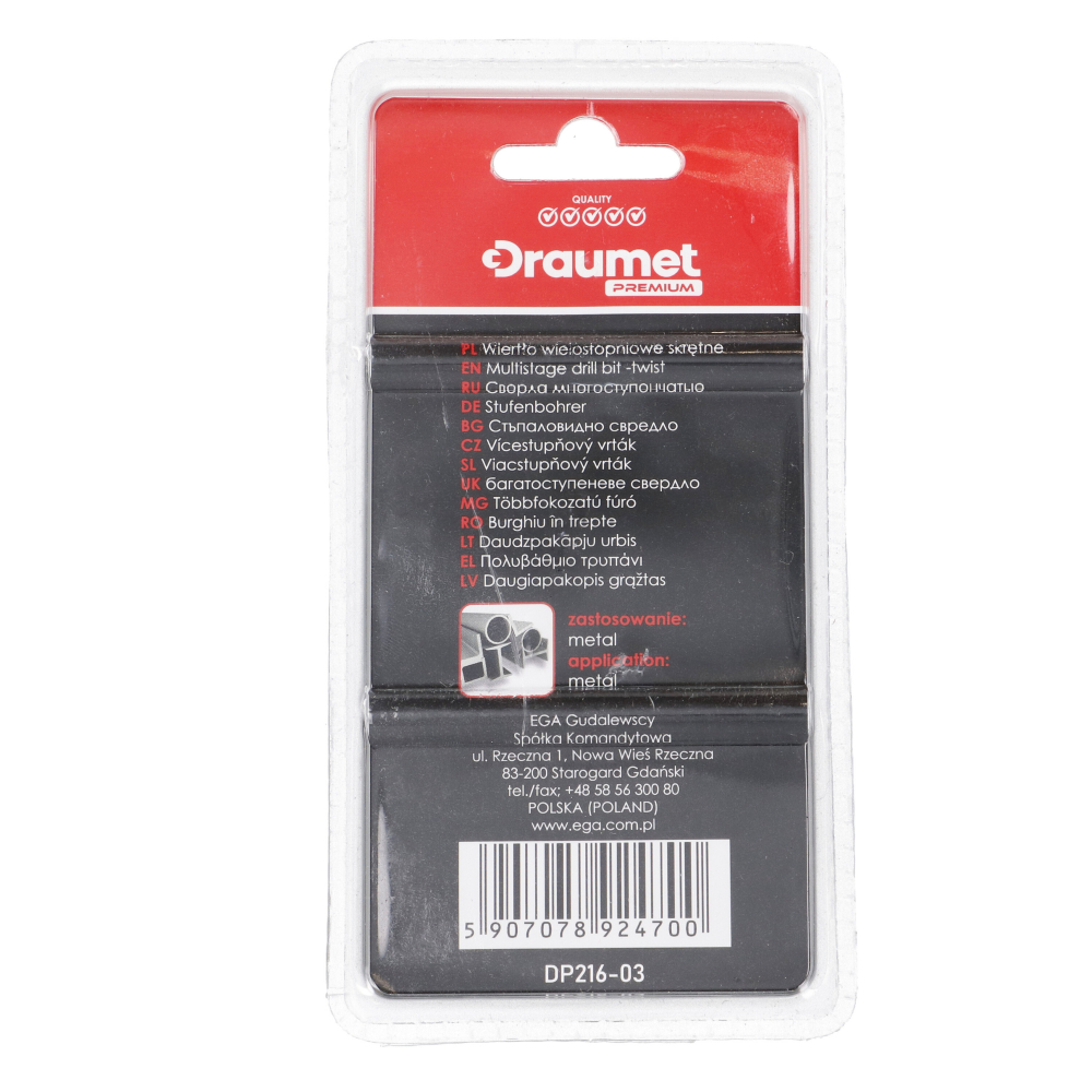 Burghiu in trepte pentru metal HSS-M2 Titanizat 4-32mm Draumet [6]