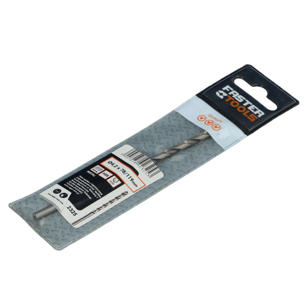 Burghiu pentru gaurire metal lung HSS 9mmx175mm Faster Tools [3]