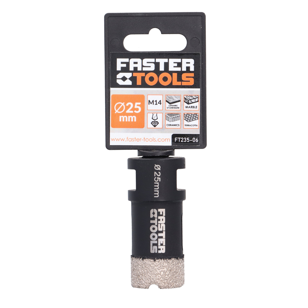 Carota diamantata profesionala M14 25mm Faster Tools [3]