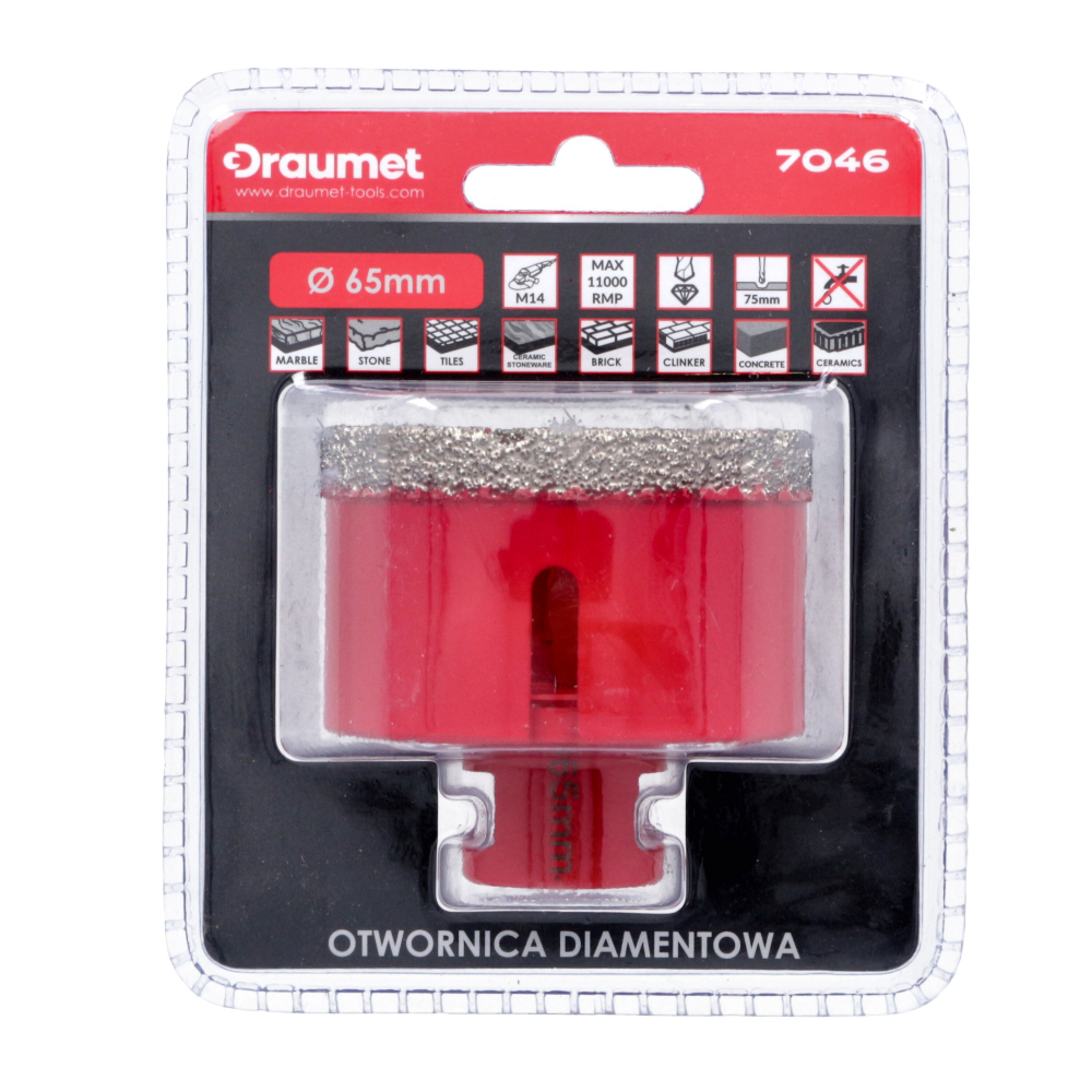 Carota diamantata profesionala M14 28mm Draumet [2]