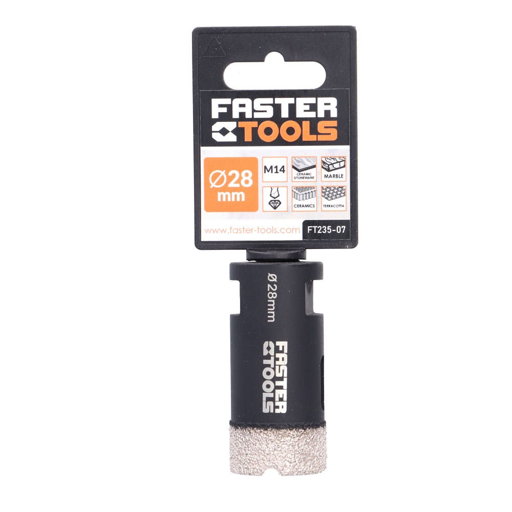 Carota diamantata profesionala M14 28mm Faster Tools [2]