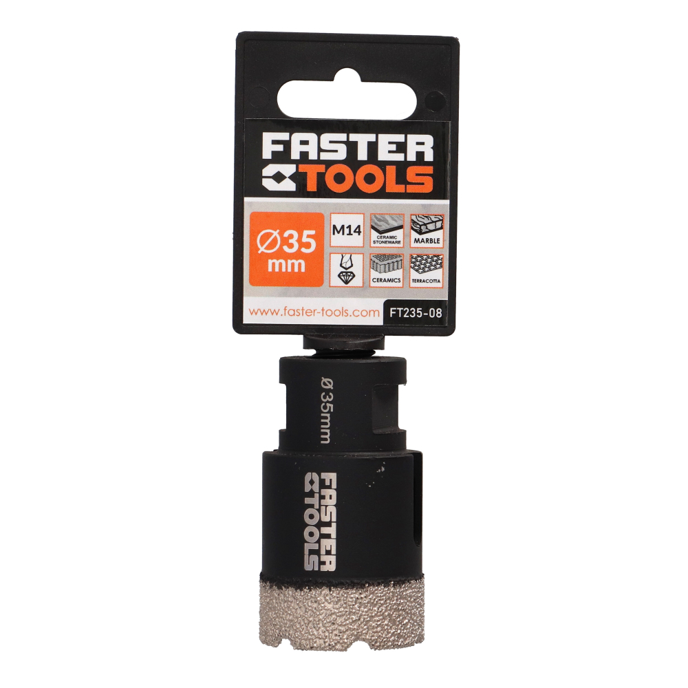 Carota diamantata profesionala M14 35mm Faster Tools [2]