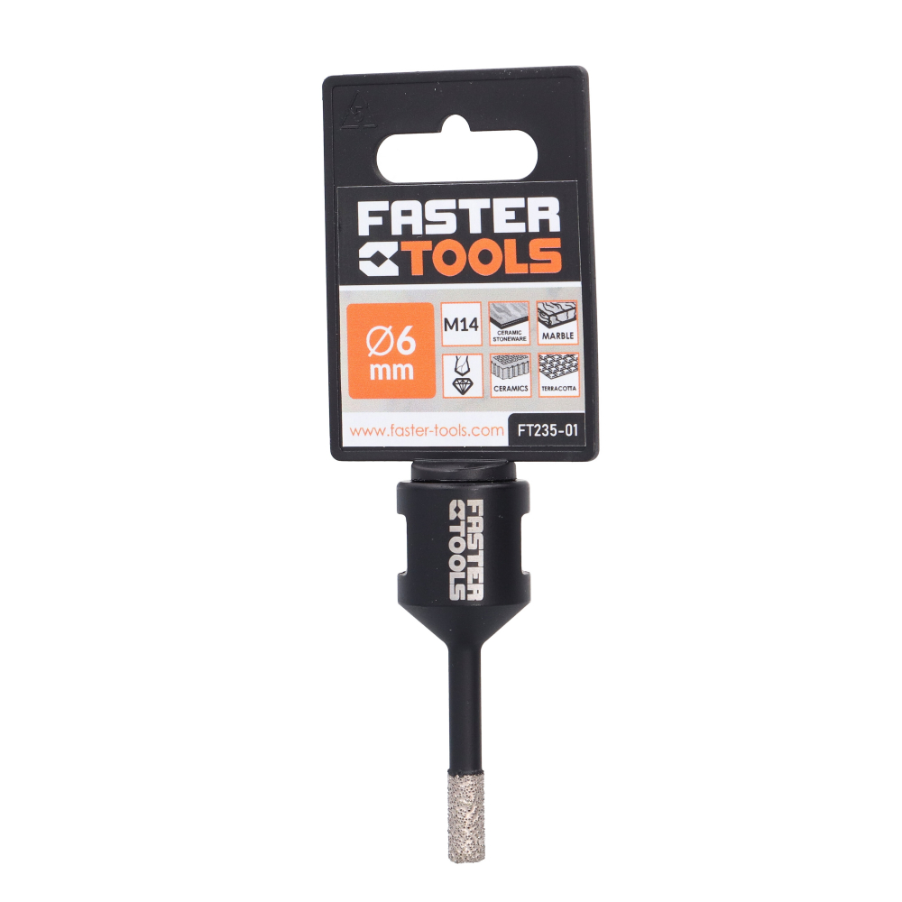 Carota diamantata profesionala M14 6mm Faster Tools [4]