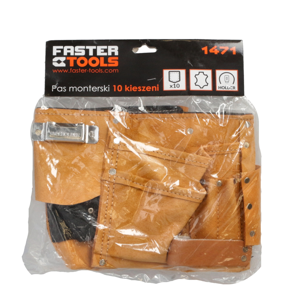 Centura din piele cu 10 buzunare Faster Tools [3]