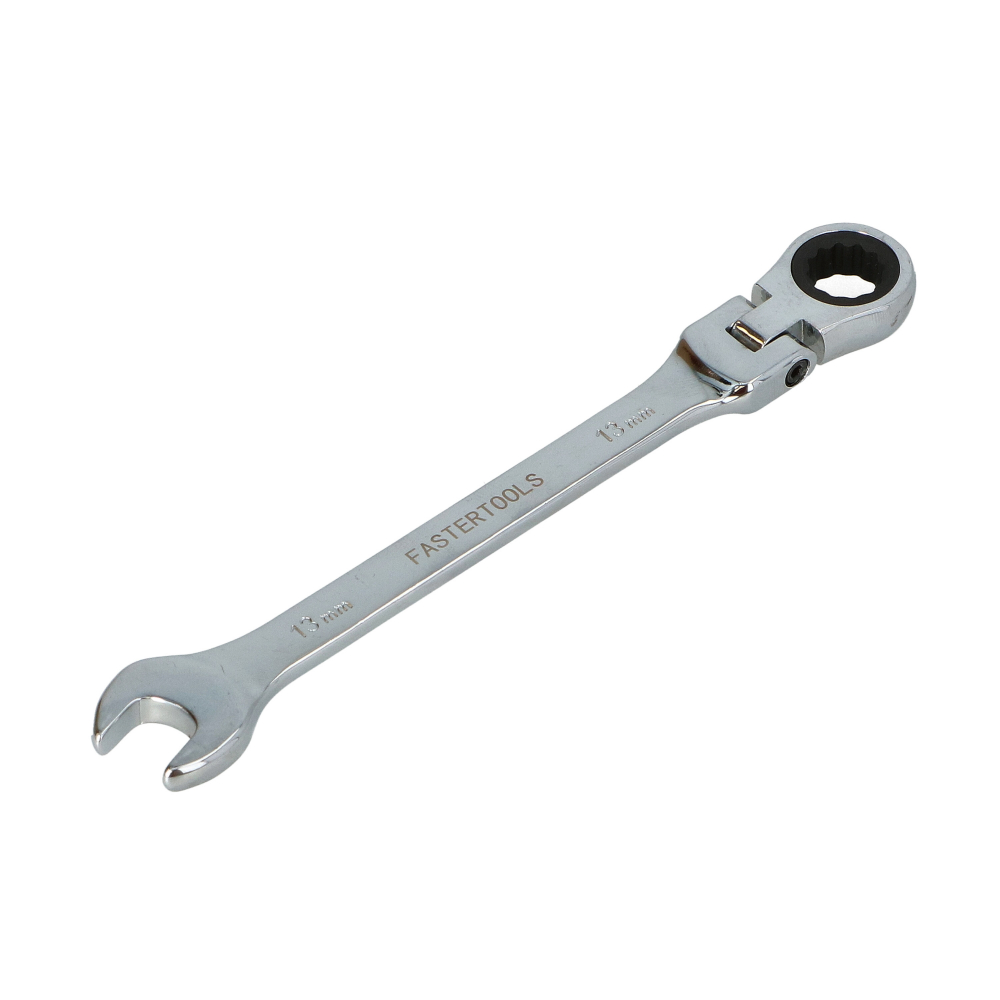 Cheie cu clichet combinata 14mm cu cap flexibil Faster Tools [1]