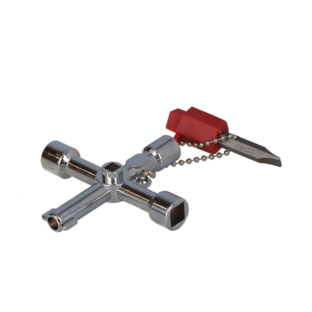 Cheie pentru dulapurile tehnice 4  + bit cu 2 capete Faster Tools [2]