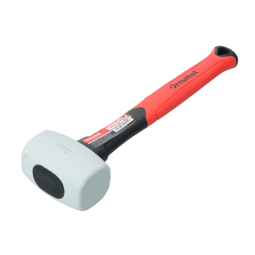 Ciocan cauciucat alb cu maner din fibra 700Gr Draumet [2]