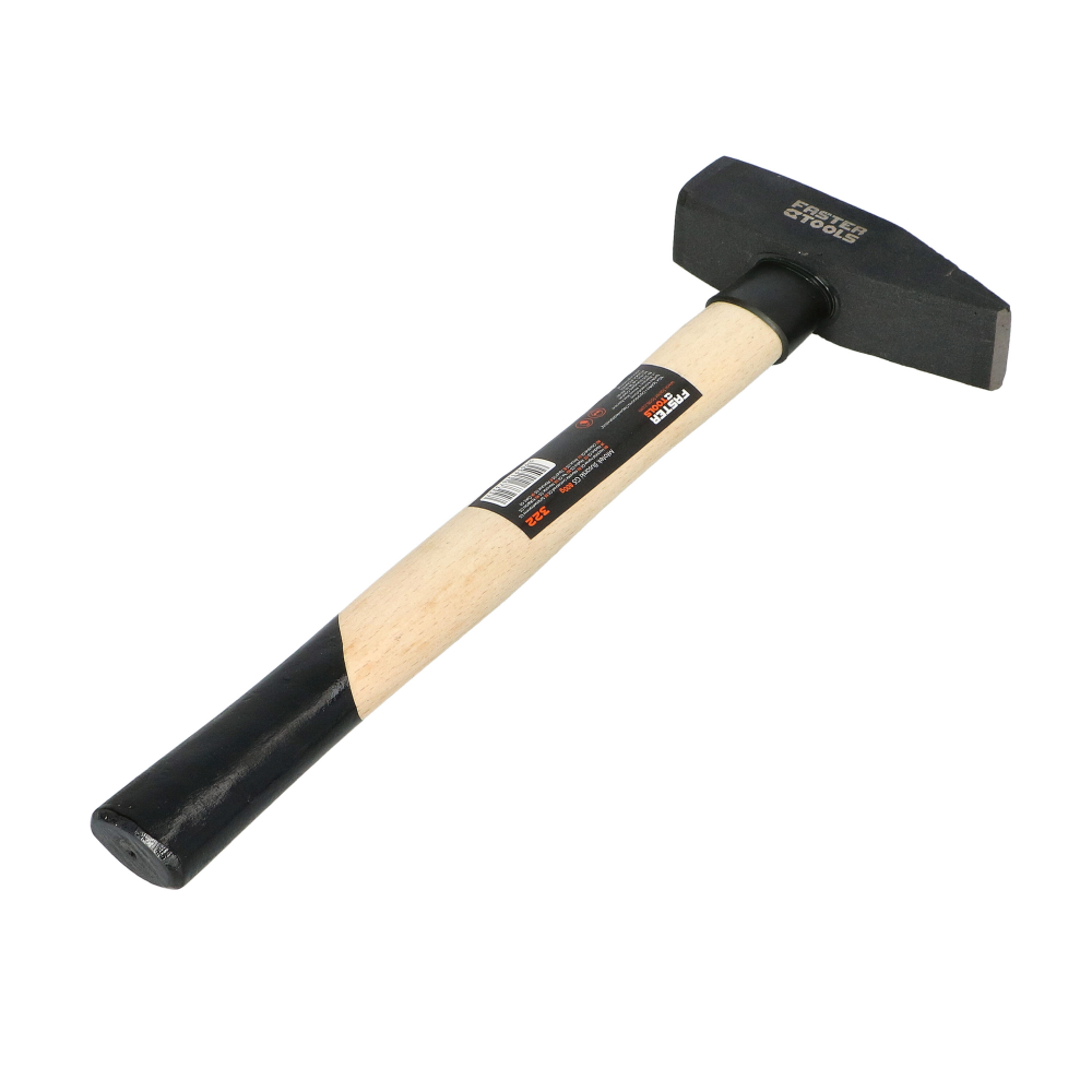 Ciocan cu maner din lemn si protectie din cauciuc 200Gr. Faster Tools [2]