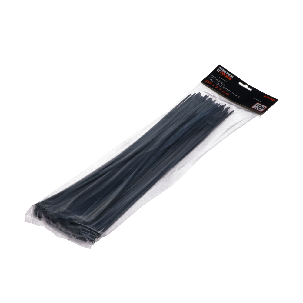Coliere din plastic negre 2.5x200mm 100buc/set Faster Tools [2]