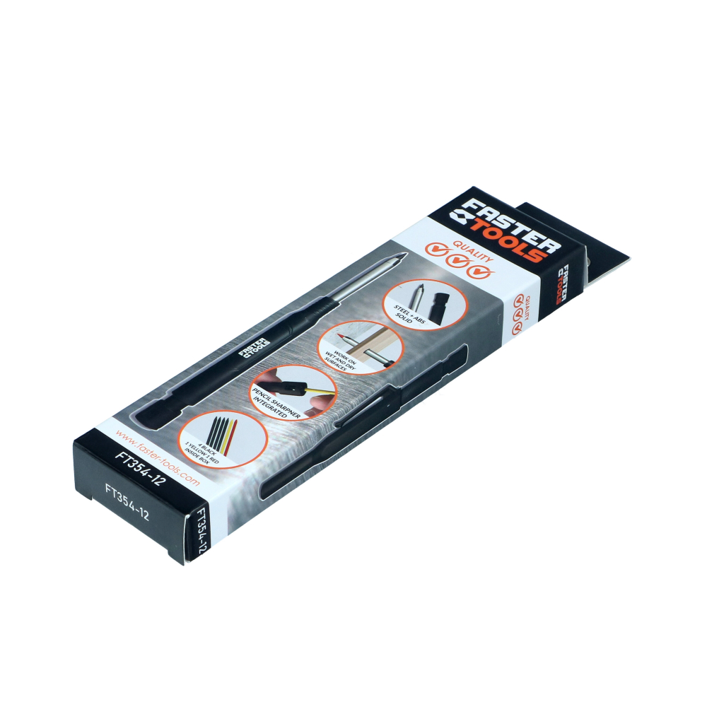 Creion mecanic cu varf lung si mine de rezerva Faster Tools  [3]